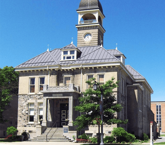 historic Victoria Jubilee Hall, located at 111 Jackson Street South in downtown Walkerton, Ontario